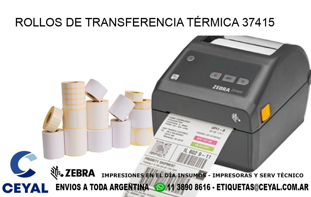 ROLLOS DE TRANSFERENCIA TÉRMICA 37415