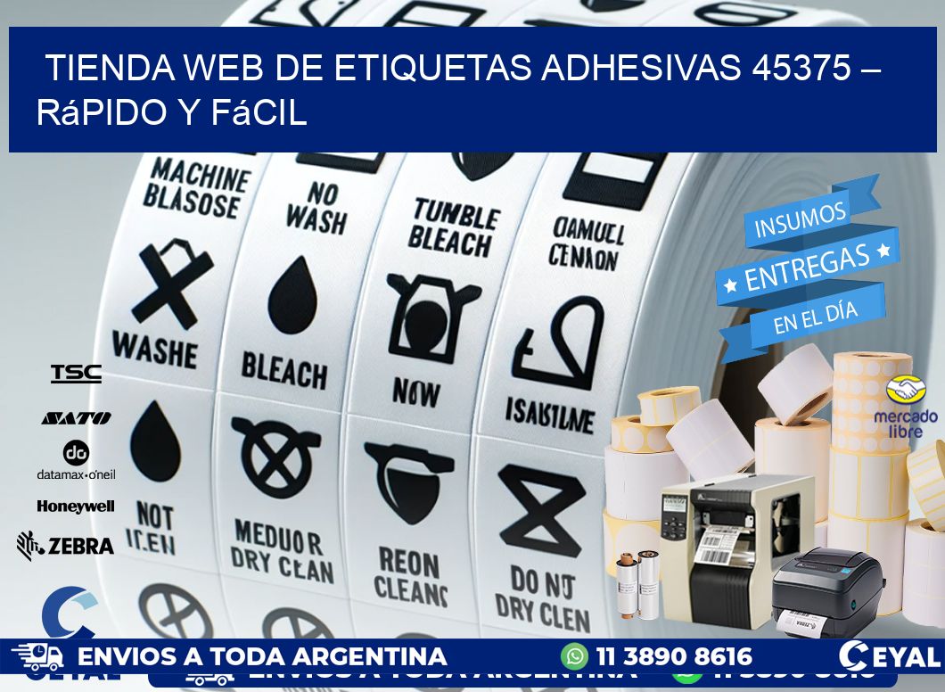 Tienda Web de Etiquetas Adhesivas 45375 – Rápido y Fácil