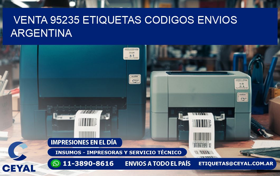 VENTA 95235 ETIQUETAS CODIGOS ENVIOS ARGENTINA