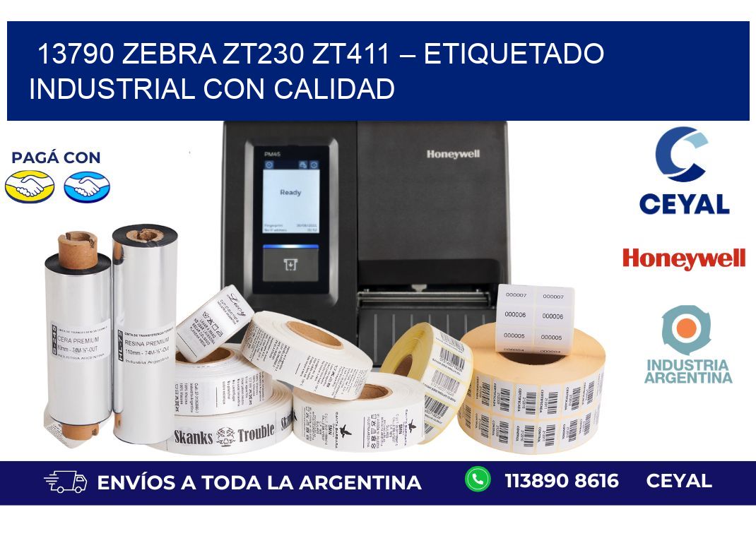 13790 Zebra ZT230 ZT411 – Etiquetado Industrial con Calidad