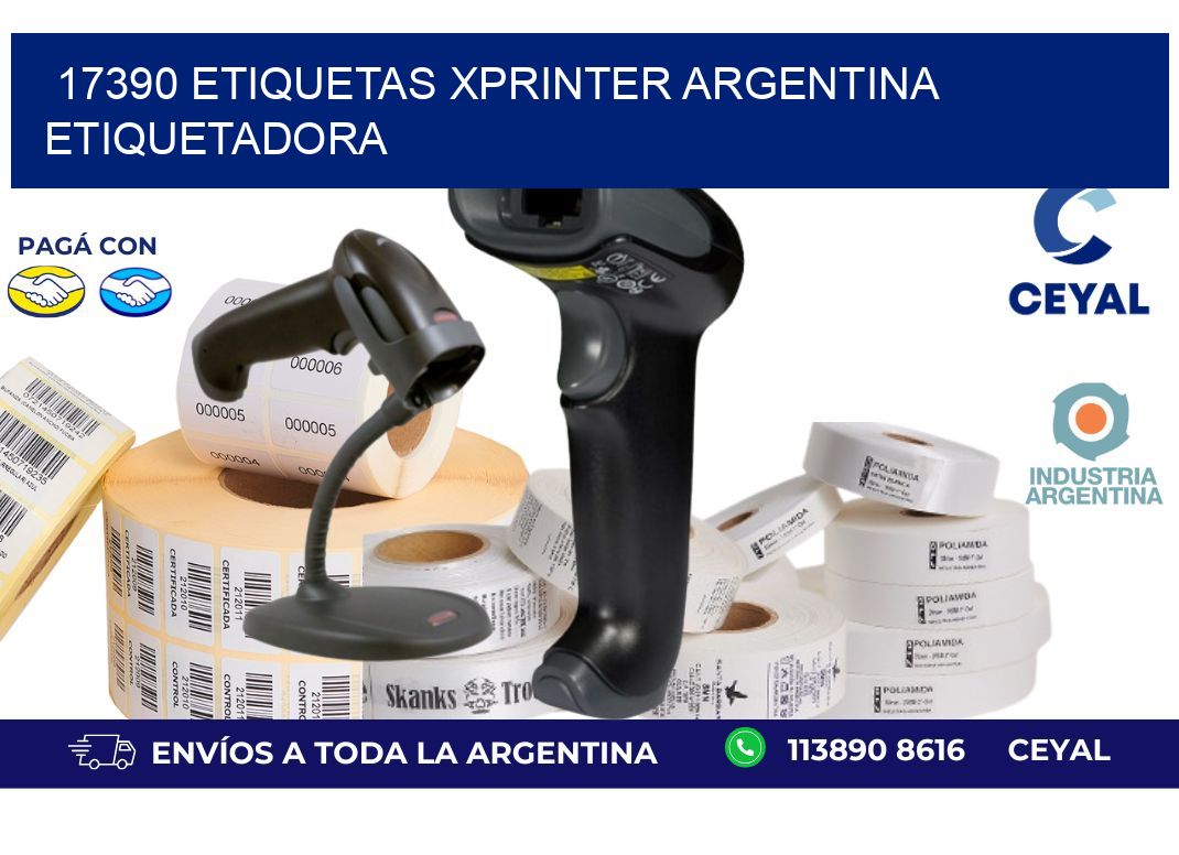 17390 etiquetas xprinter argentina ETIQUETADORA