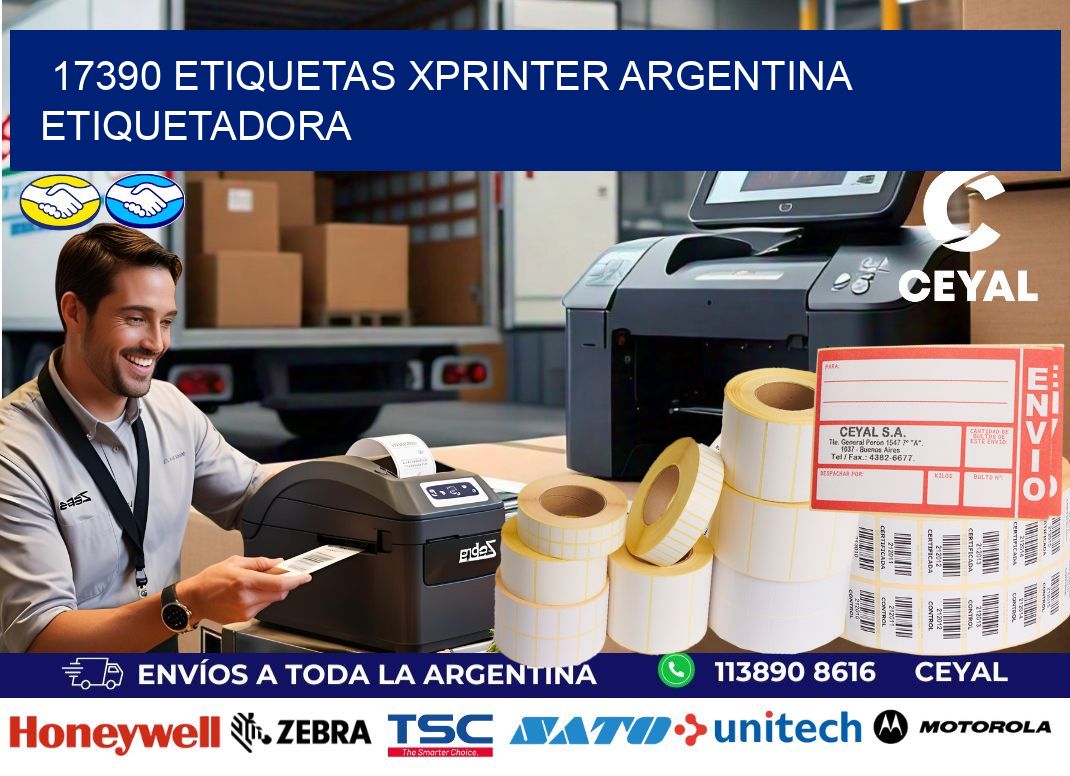 17390 etiquetas xprinter argentina ETIQUETADORA