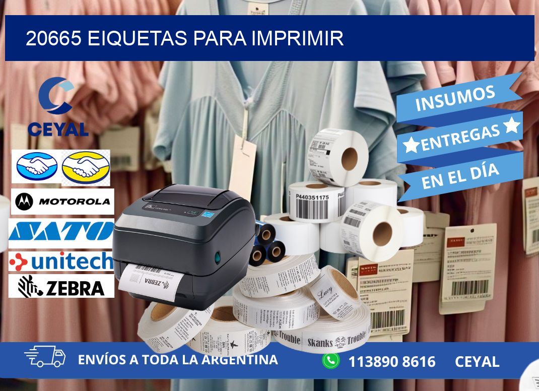 20665 EIQUETAS PARA IMPRIMIR