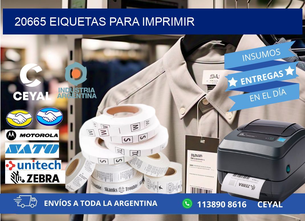 20665 EIQUETAS PARA IMPRIMIR