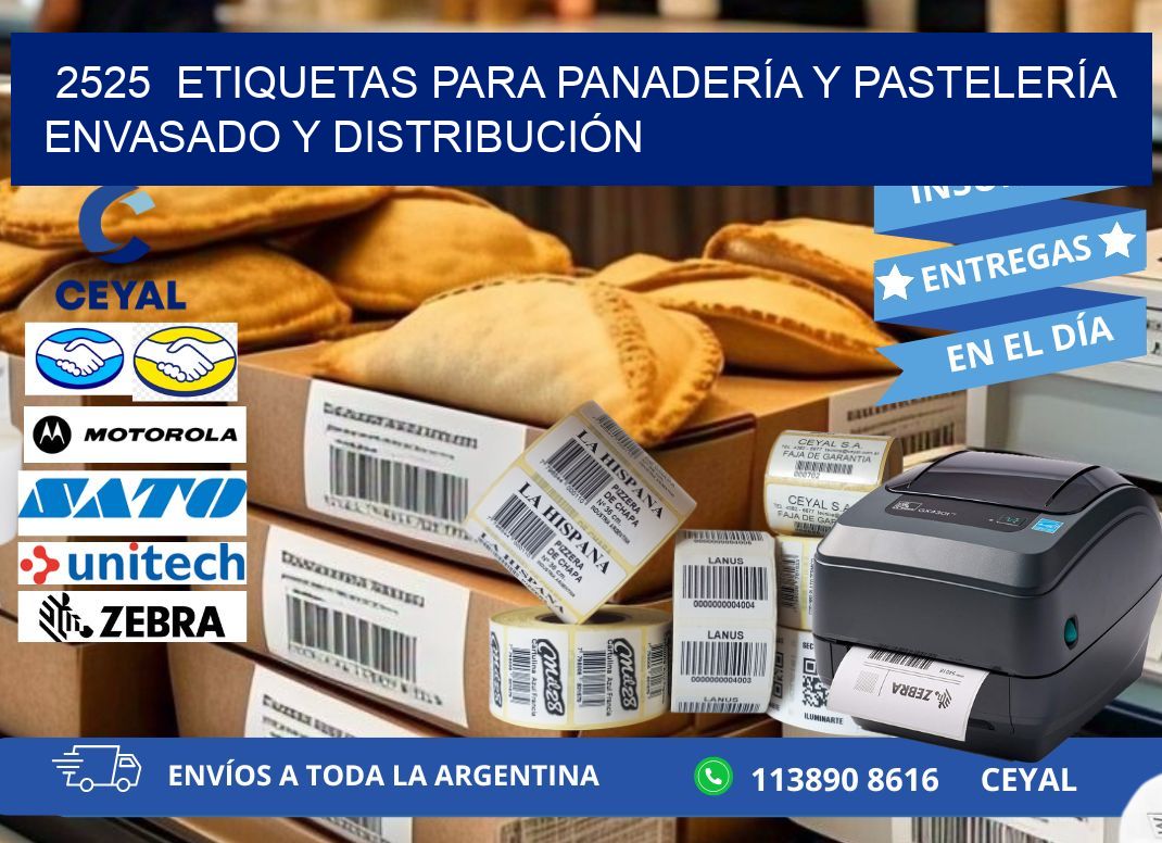 2525 ETIQUETAS PARA PANADERÍA Y PASTELERÍA ENVASADO Y DISTRIBUCIÓN