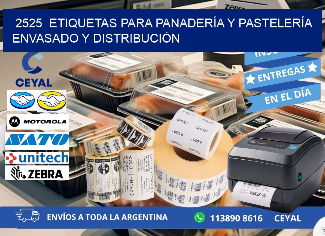 2525 ETIQUETAS PARA PANADERÍA Y PASTELERÍA ENVASADO Y DISTRIBUCIÓN