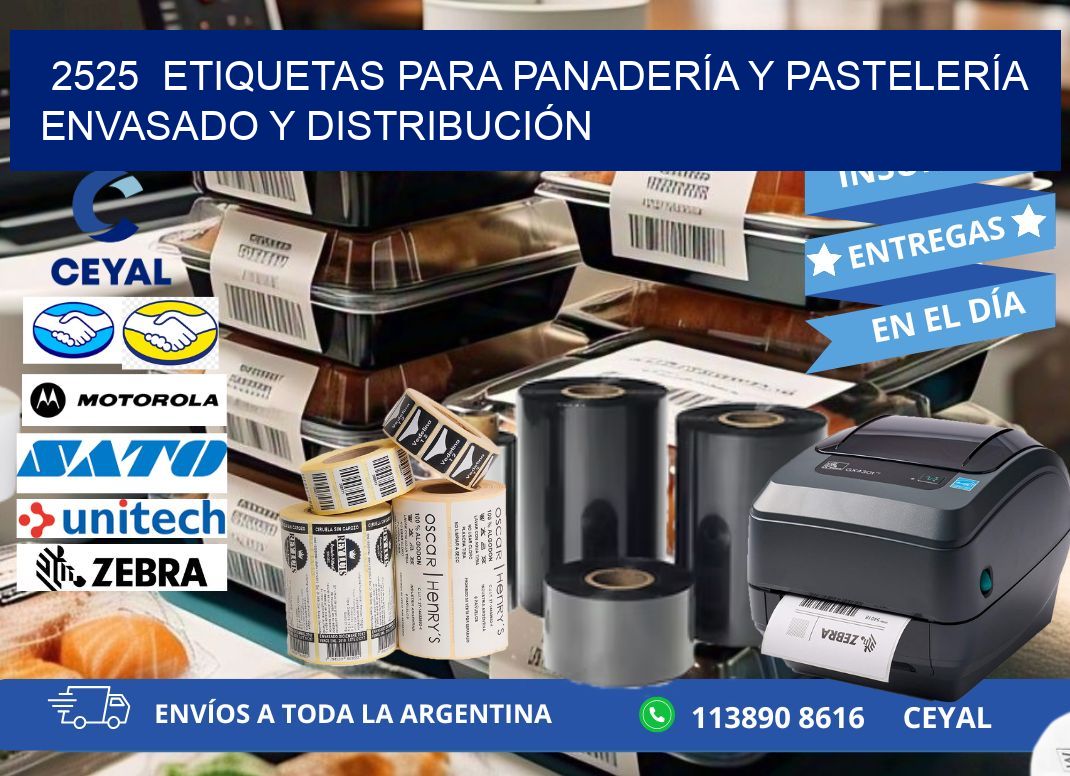 2525 ETIQUETAS PARA PANADERÍA Y PASTELERÍA ENVASADO Y DISTRIBUCIÓN