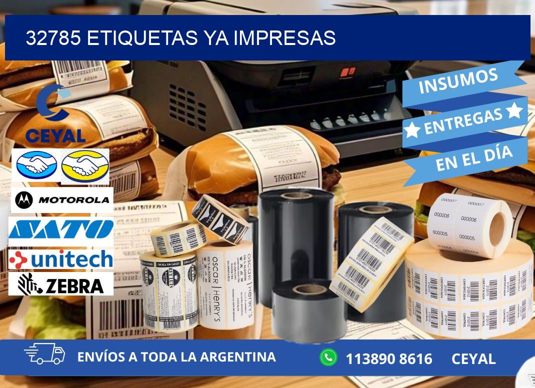 32785 ETIQUETAS YA IMPRESAS