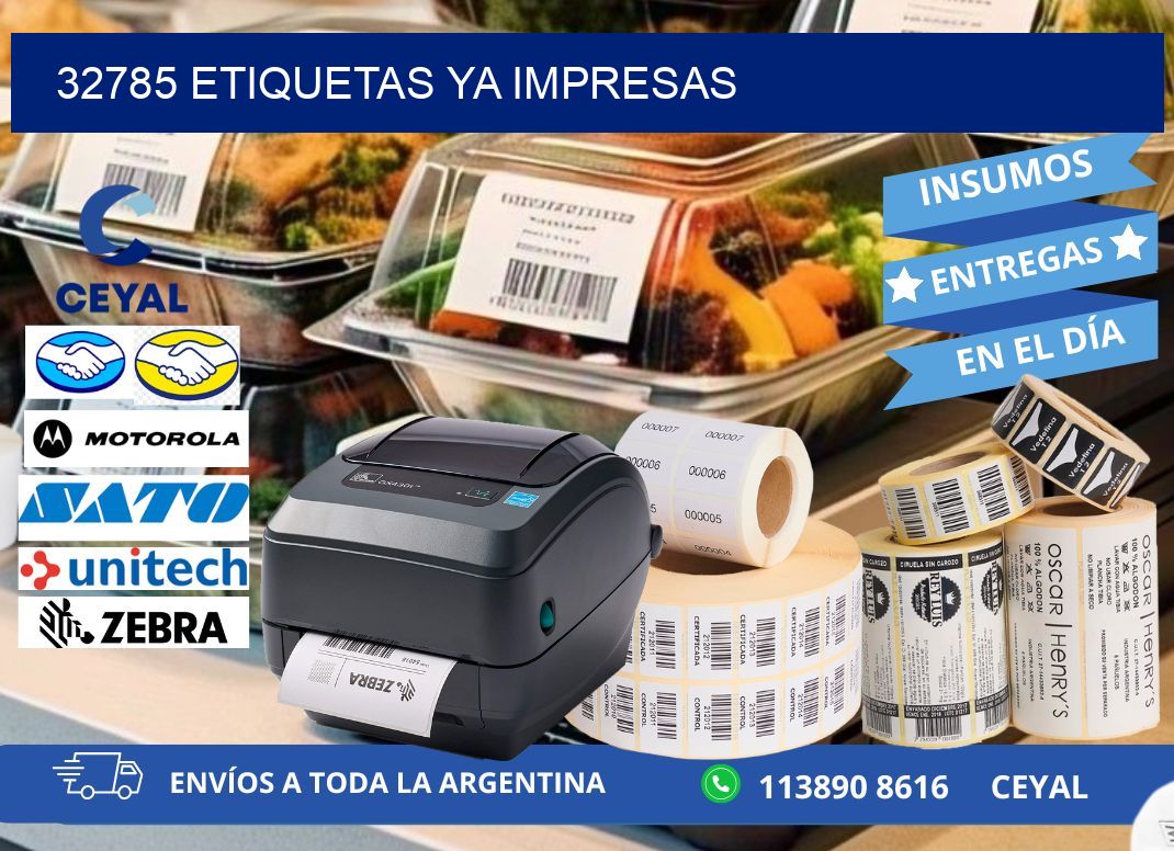 32785 ETIQUETAS YA IMPRESAS