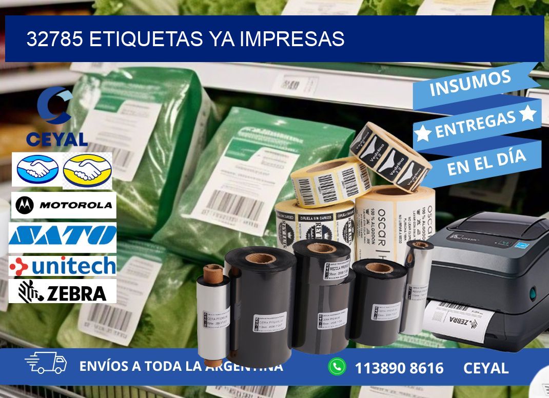 32785 ETIQUETAS YA IMPRESAS