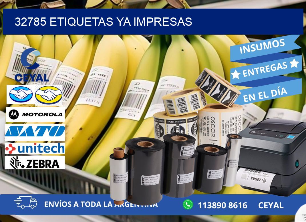 32785 ETIQUETAS YA IMPRESAS