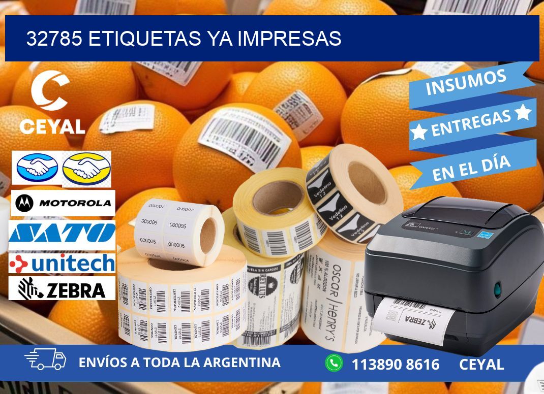 32785 ETIQUETAS YA IMPRESAS