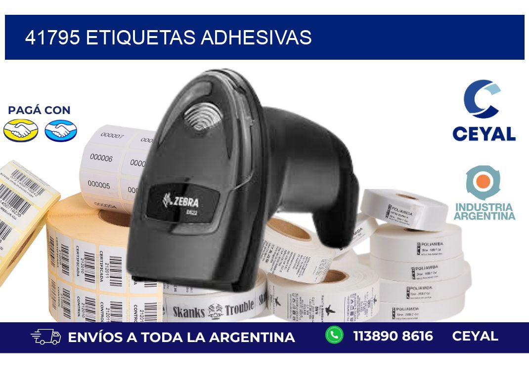 41795 ETIQUETAS ADHESIVAS