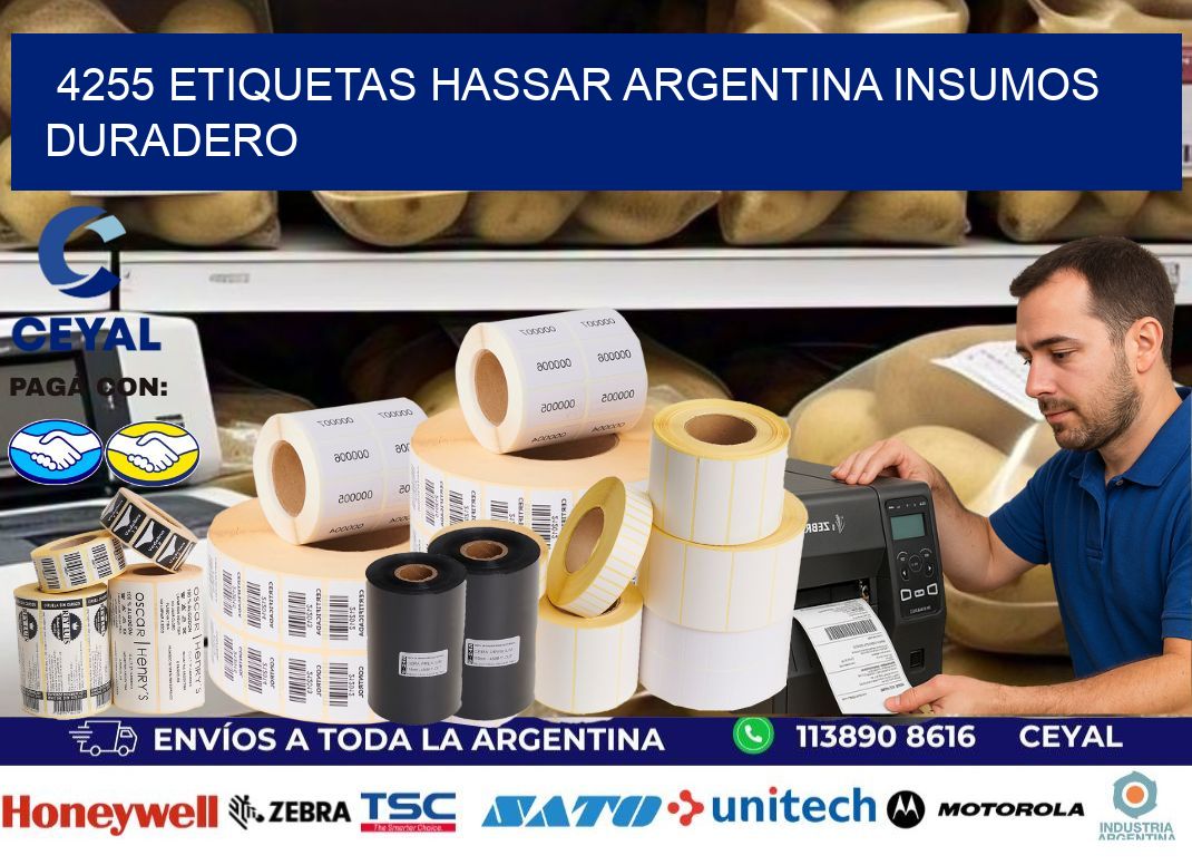 4255 etiquetas hassar argentina INSUMOS DURADERO