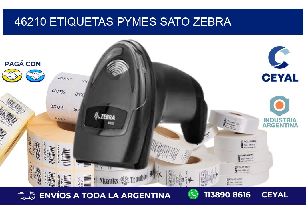 46210 ETIQUETAS PYMES SATO ZEBRA