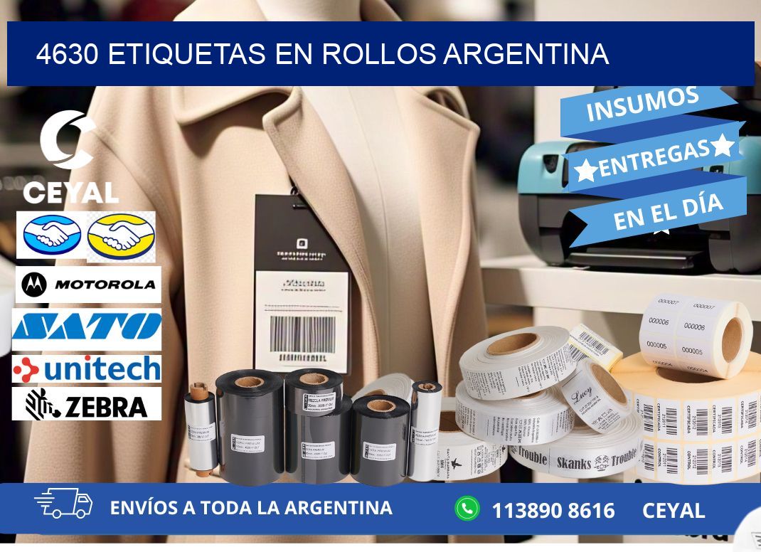 4630 ETIQUETAS EN ROLLOS ARGENTINA