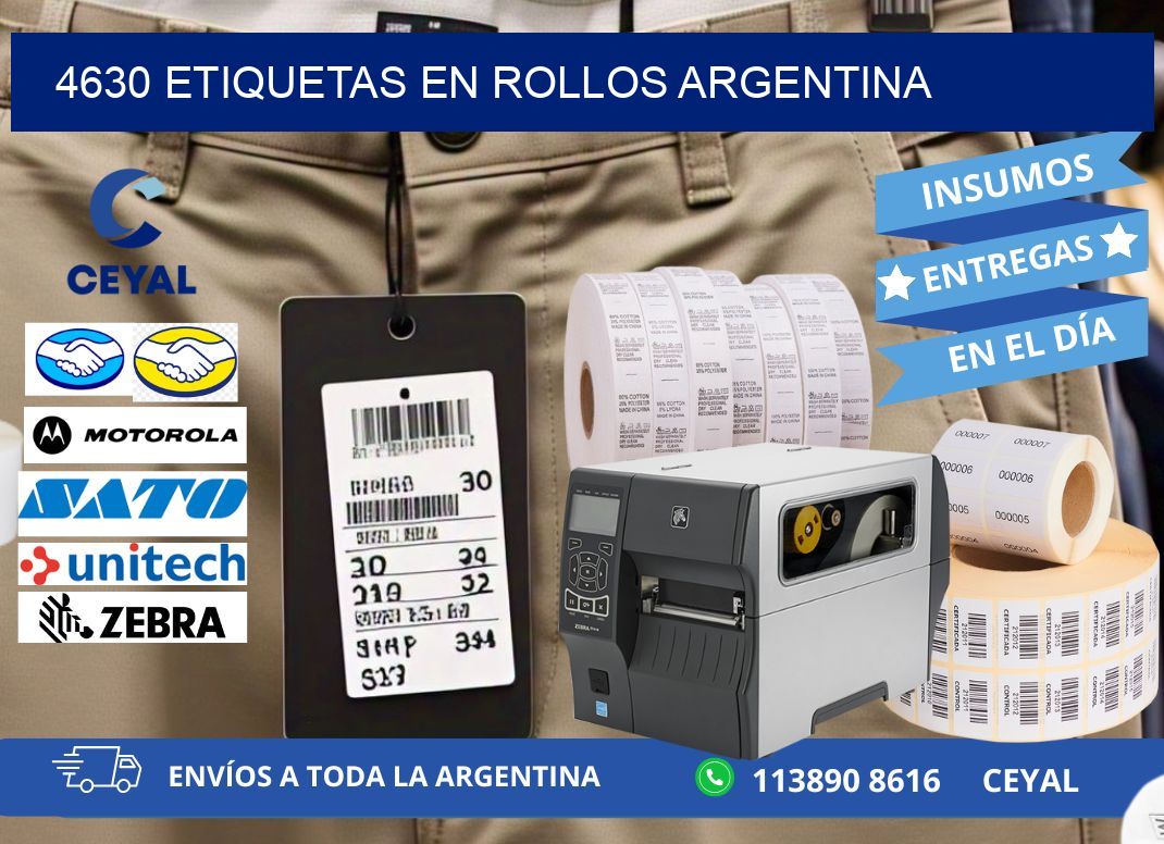 4630 ETIQUETAS EN ROLLOS ARGENTINA