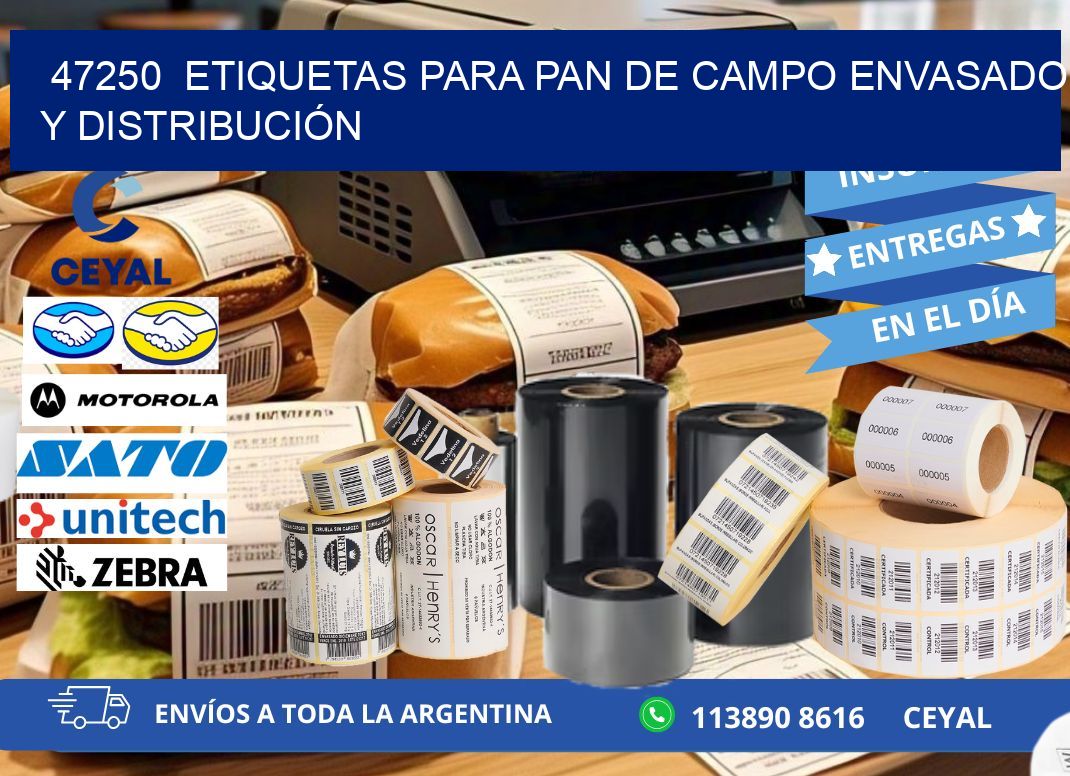 47250  ETIQUETAS PARA PAN DE CAMPO ENVASADO Y DISTRIBUCIÓN