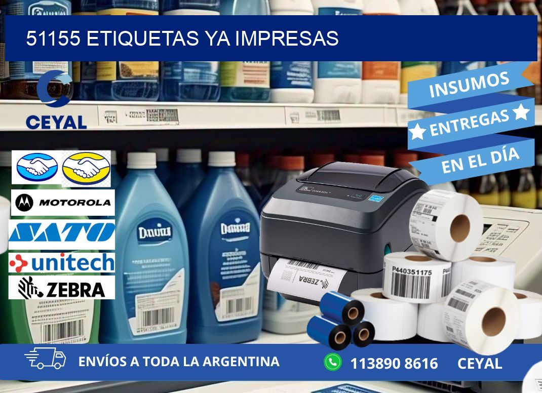 51155 ETIQUETAS YA IMPRESAS