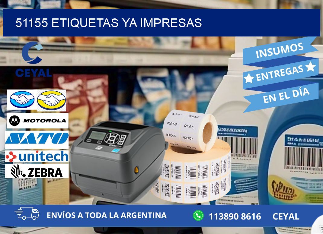 51155 ETIQUETAS YA IMPRESAS