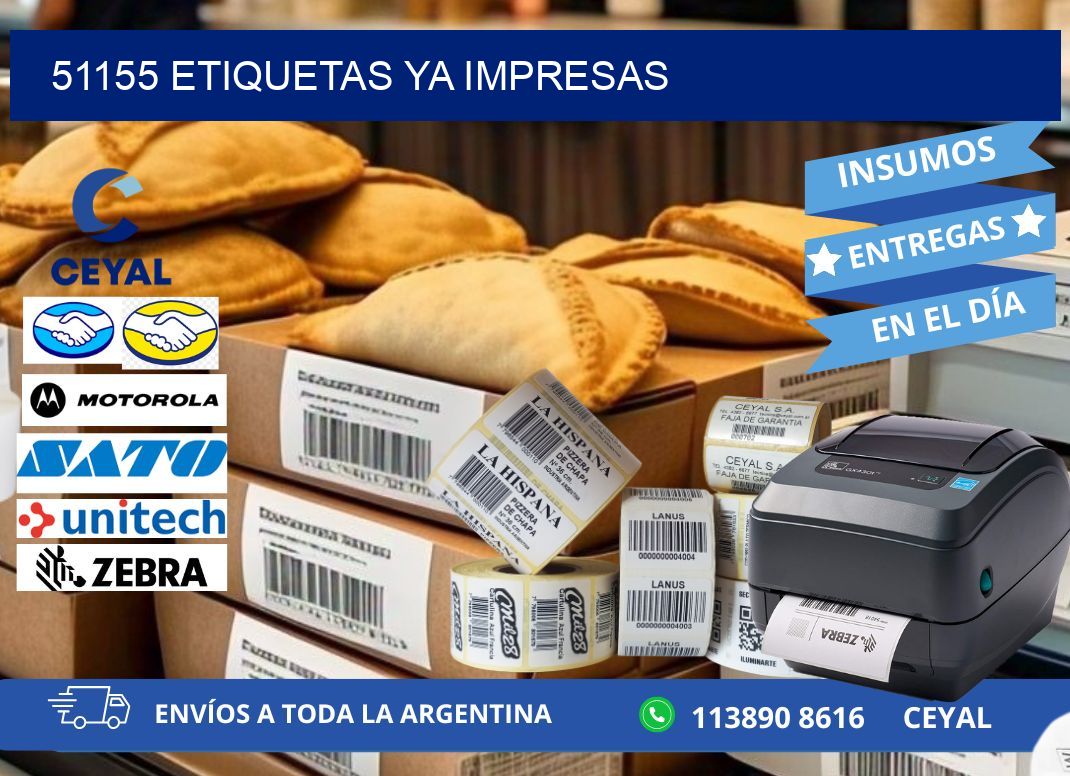 51155 ETIQUETAS YA IMPRESAS