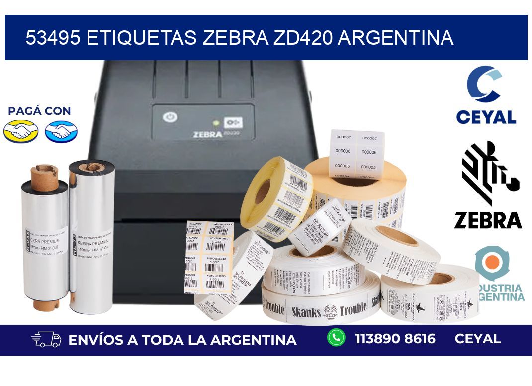 53495 etiquetas zebra zd420 argentina