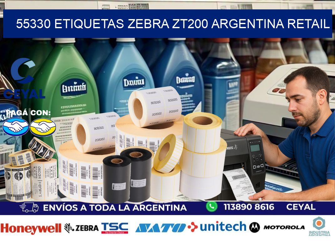 55330 etiquetas zebra zt200 argentina RETAIL