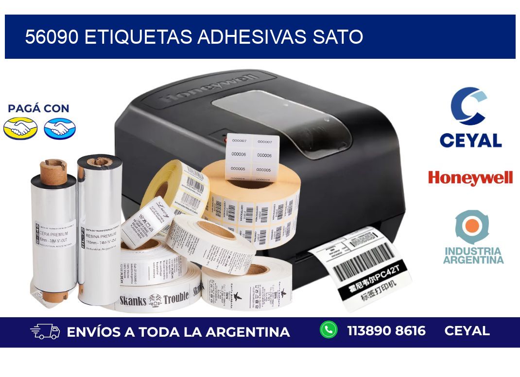 56090 ETIQUETAS ADHESIVAS SATO