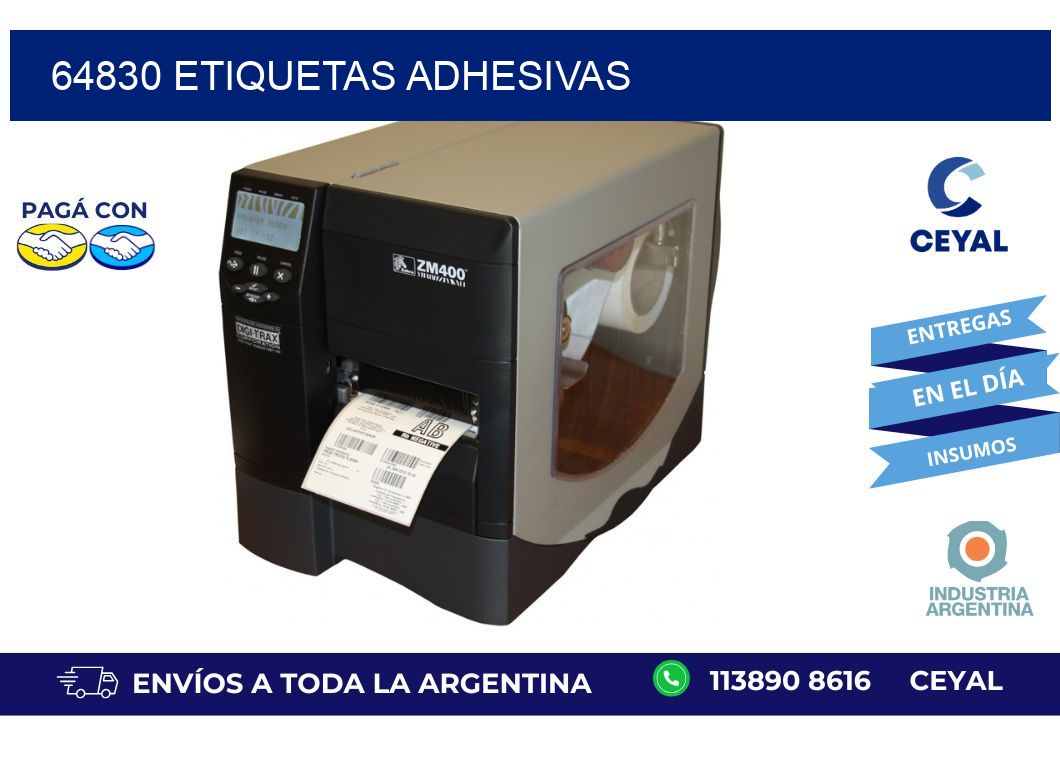64830 ETIQUETAS ADHESIVAS