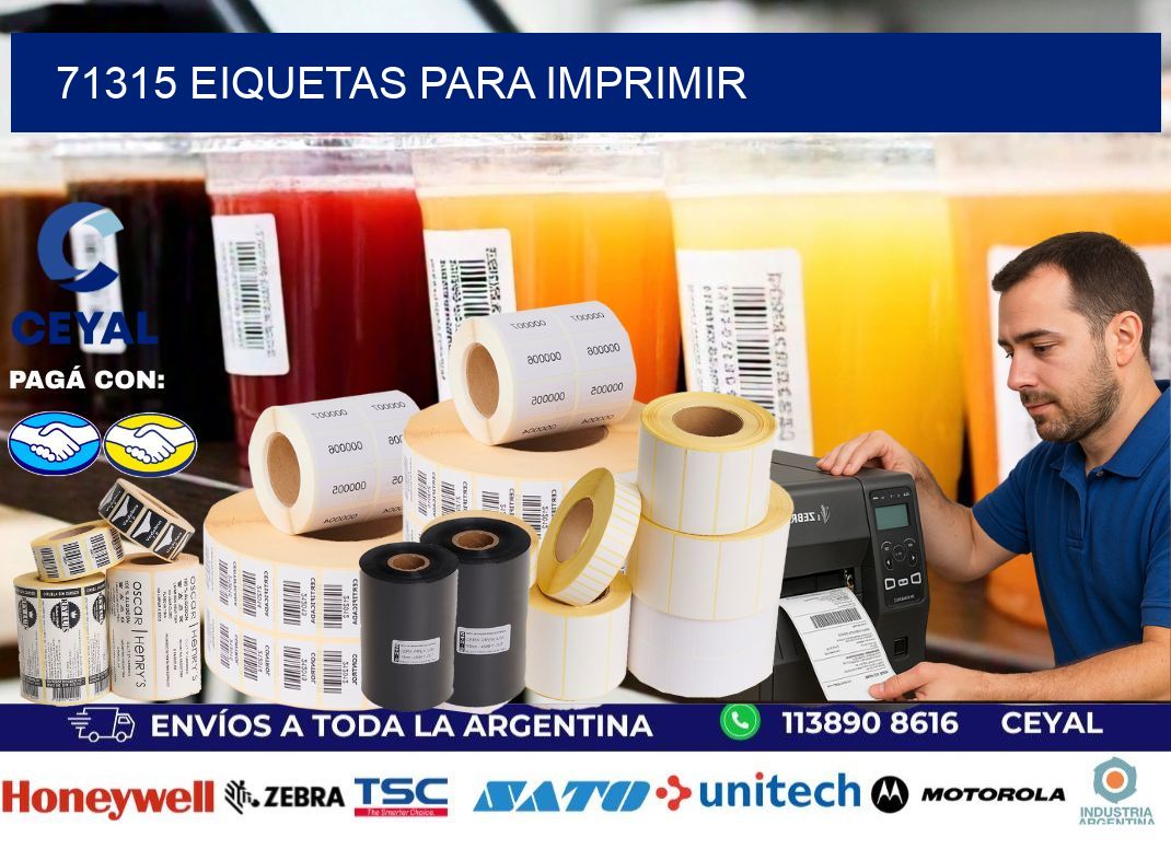 71315 EIQUETAS PARA IMPRIMIR