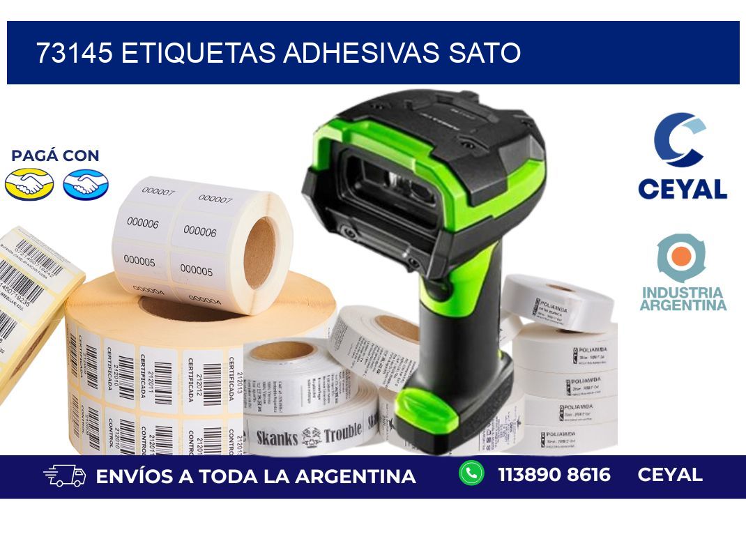73145 ETIQUETAS ADHESIVAS SATO