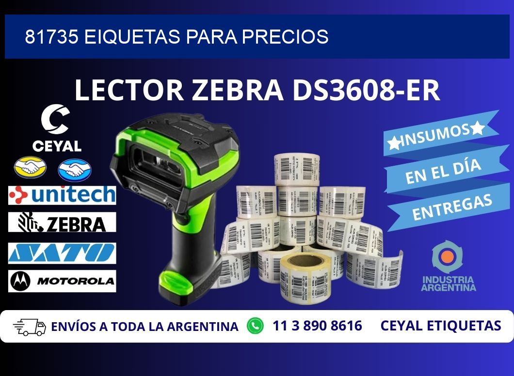 81735 EIQUETAS PARA PRECIOS