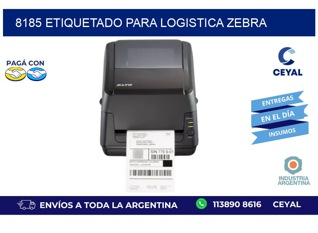 8185 ETIQUETADO PARA LOGISTICA ZEBRA