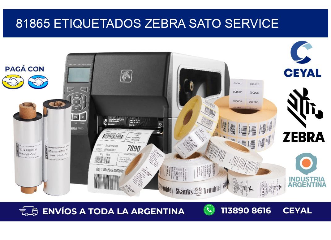 81865 ETIQUETADOS ZEBRA SATO SERVICE