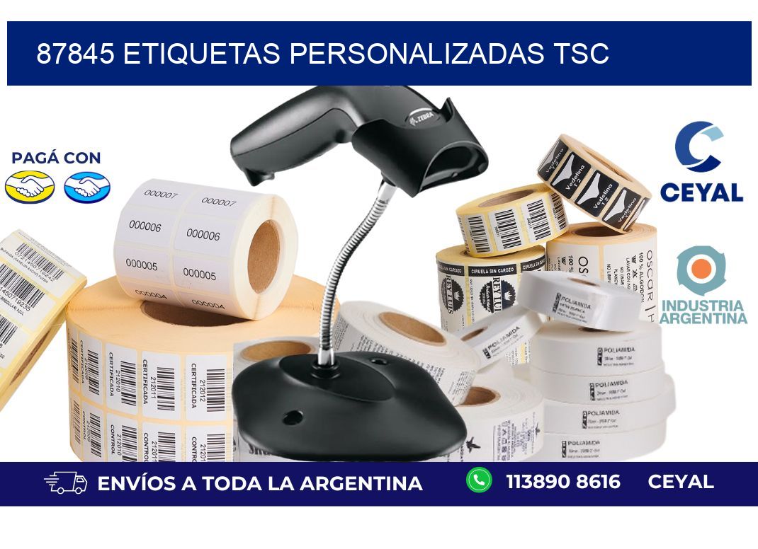 87845 ETIQUETAS PERSONALIZADAS TSC