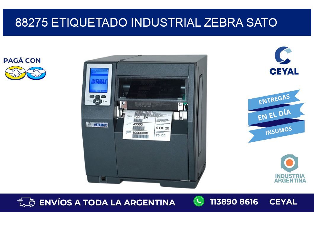 88275 ETIQUETADO INDUSTRIAL ZEBRA SATO
