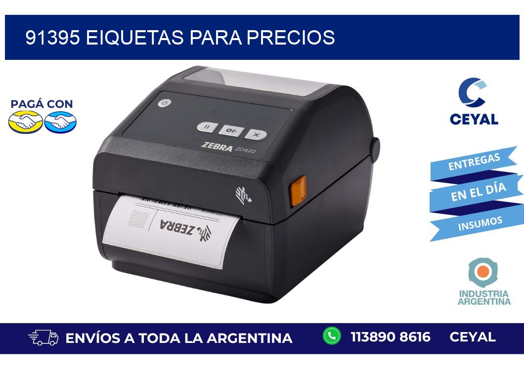 91395 EIQUETAS PARA PRECIOS