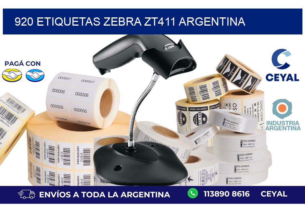 920 etiquetas zebra zt411 argentina