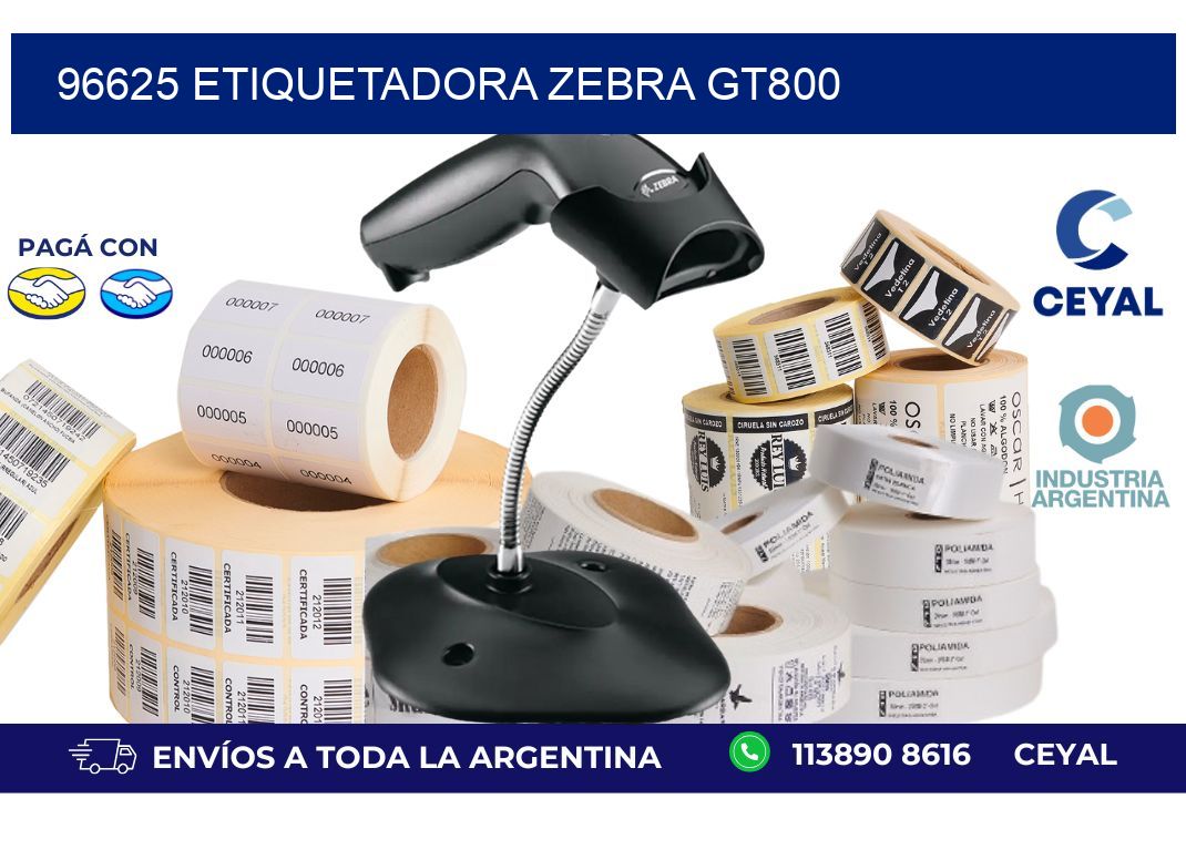 96625 ETIQUETADORA ZEBRA GT800
