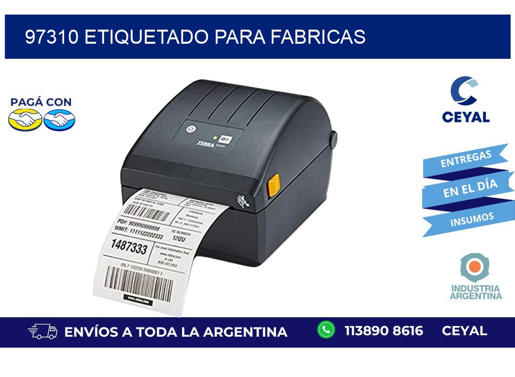 97310 ETIQUETADO PARA FABRICAS