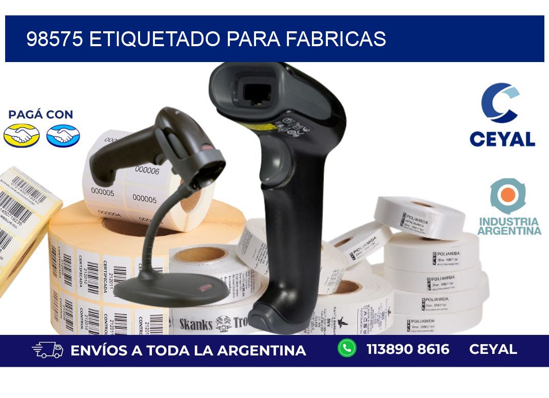 98575 ETIQUETADO PARA FABRICAS