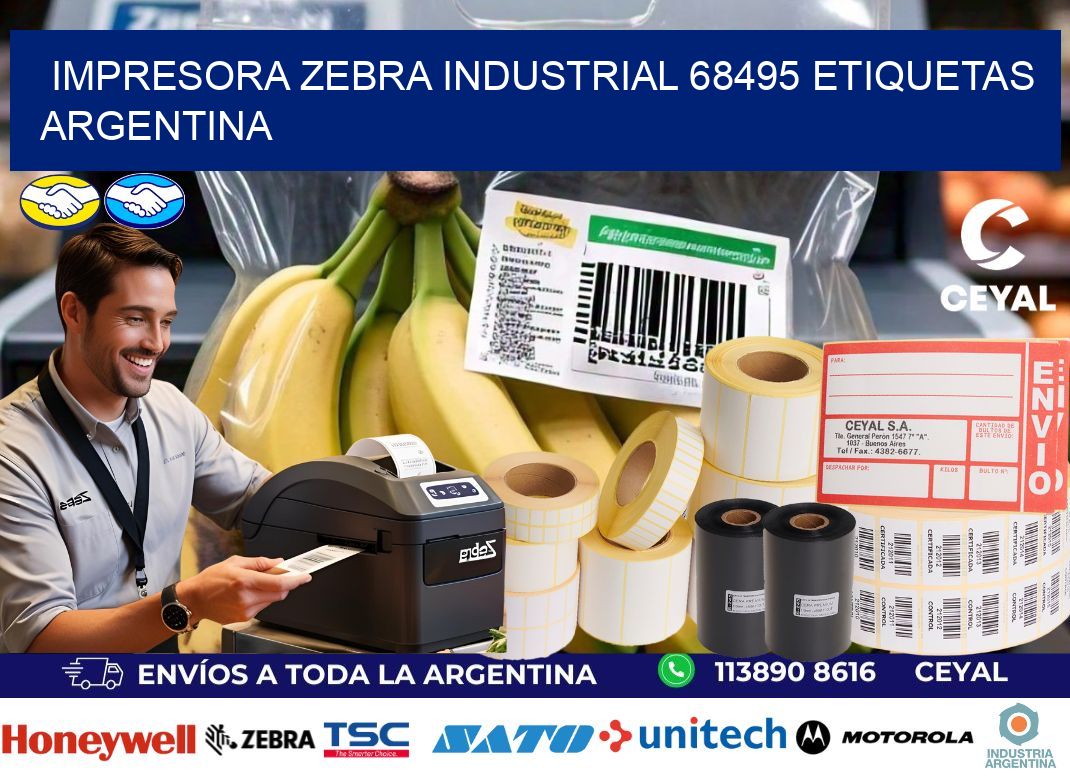 Impresora zebra industrial 68495 etiquetas argentina