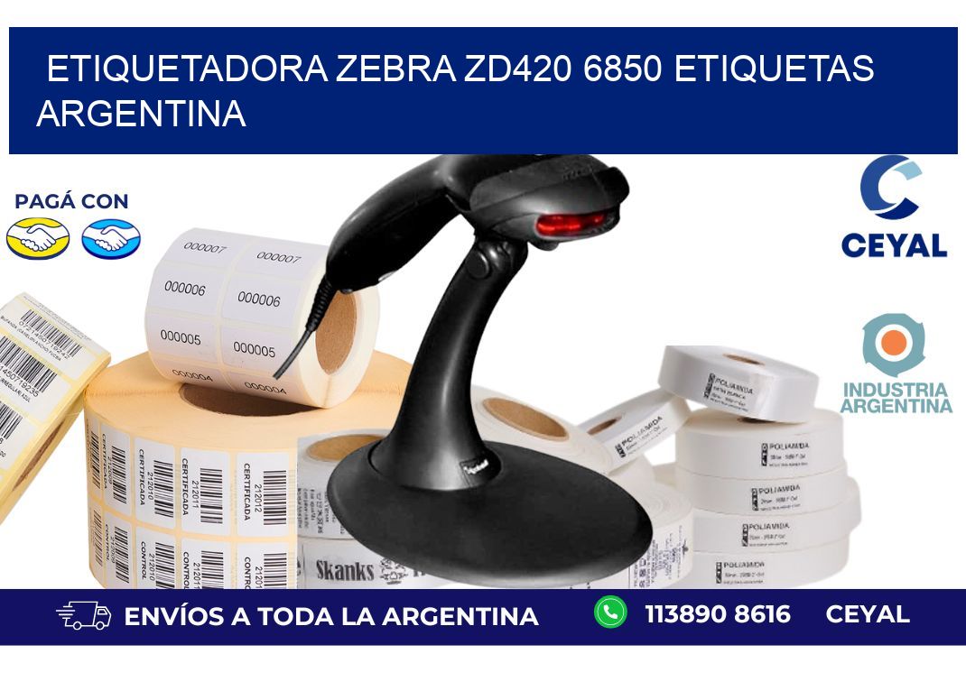 etiquetadora zebra zd420 6850 etiquetas argentina