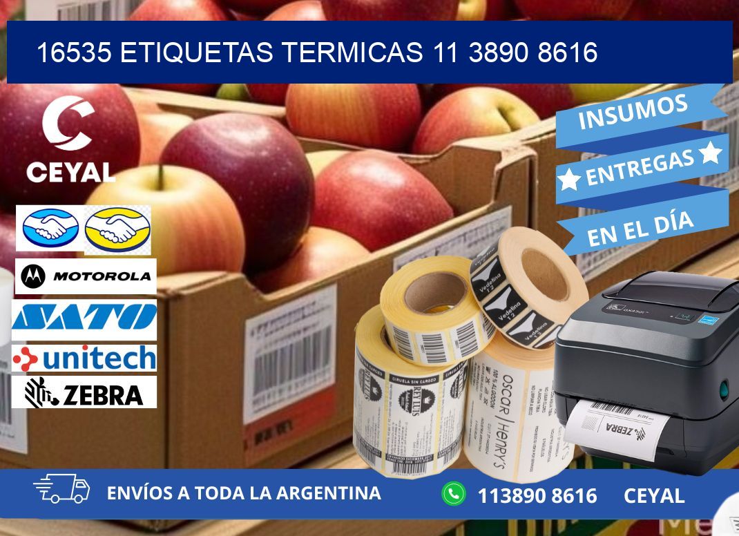 16535 ETIQUETAS TERMICAS 11 3890 8616