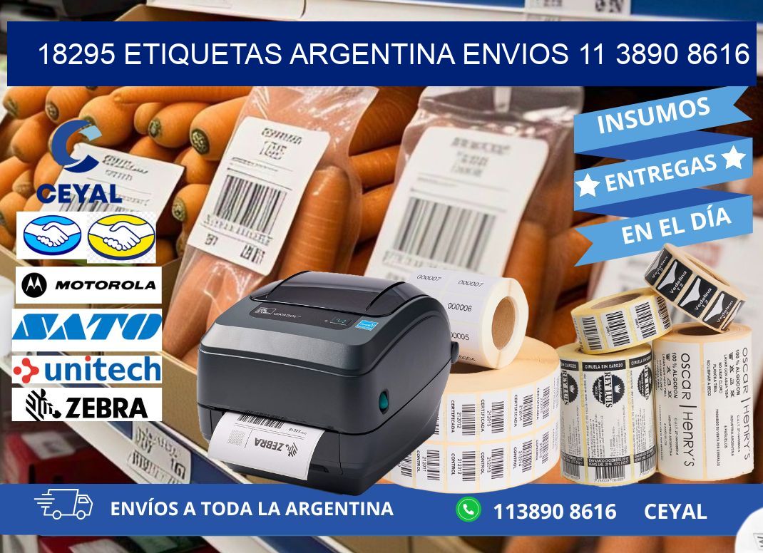 18295 ETIQUETAS ARGENTINA ENVIOS 11 3890 8616