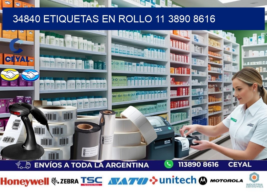 34840 ETIQUETAS EN ROLLO 11 3890 8616