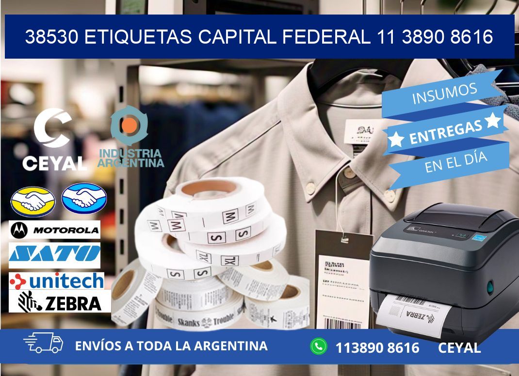 38530 ETIQUETAS CAPITAL FEDERAL 11 3890 8616