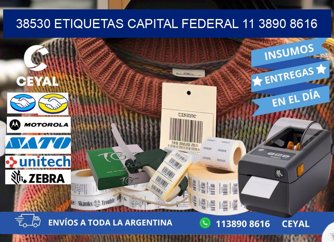 38530 ETIQUETAS CAPITAL FEDERAL 11 3890 8616
