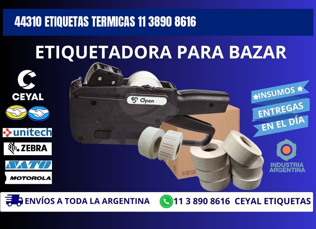 44310 ETIQUETAS TERMICAS 11 3890 8616