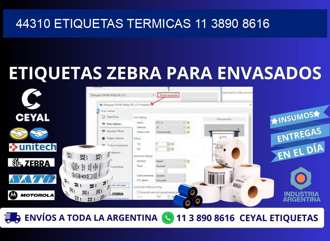44310 ETIQUETAS TERMICAS 11 3890 8616
